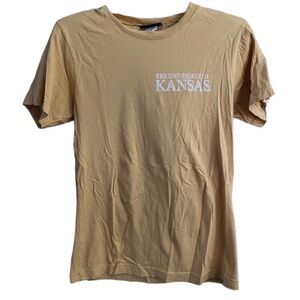 Jones & Mitchell University of Kansas Gold Short Sleeve Tee Unisex Size Small